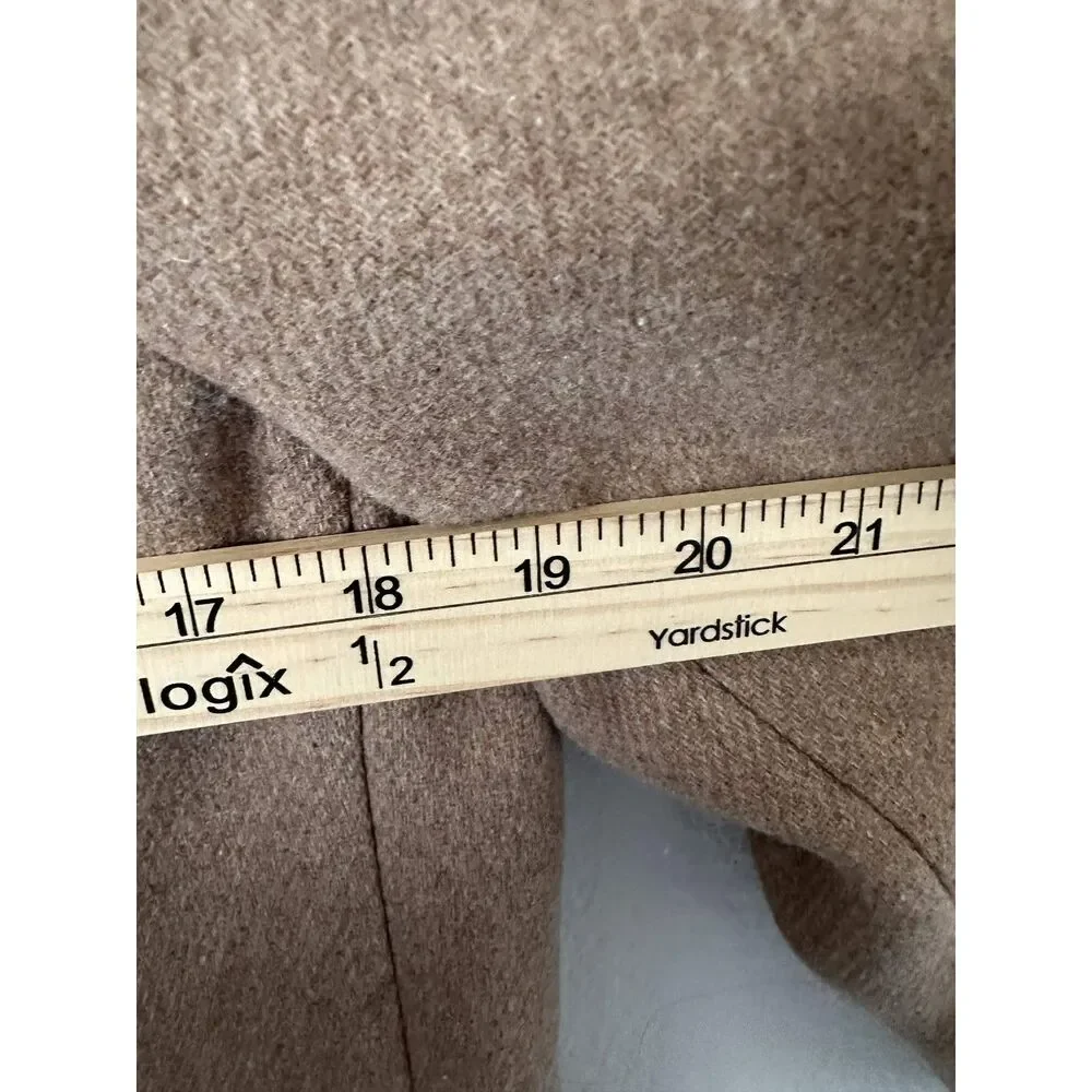 J Crew Mercantile Camel Wool City Coat Size 00 Standing Collar Zip Jacket Tan